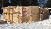 Строительство деревянного дома с эркером из Архангельска.