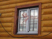 Монтаж обналички окон бревенчатого дома