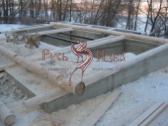 Изготовление фундамента с подвалом для дикой бани в Калужской области
