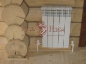 Установка радиаторов в деревянном доме.