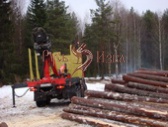 Подготовка машины к погрузке зимнего, архангельского леса