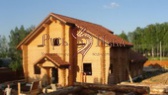 Строительство деревянного дома больших размеров на фундаменте в Подмосковье.  Чеховский район.